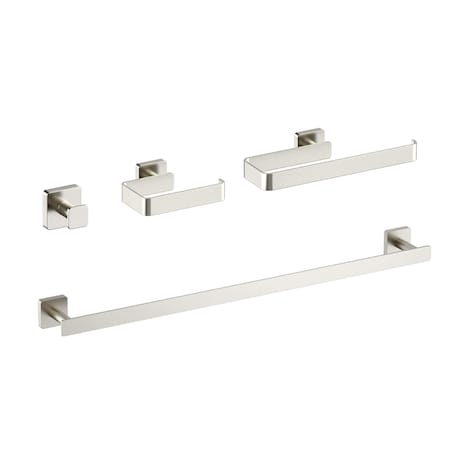 Kibi Blaze 4 Piece Bathroom Hardware Set C-KBA16-4BN